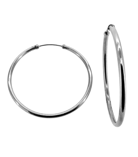 PENDIENTE CRIOLLA ORO BLANCO 18 KTES. 2