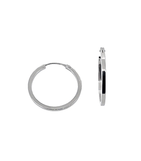 PENDIENTE CRIOLLA ORO BLANCO 18 KTES 1.4
