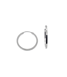 PENDIENTE CRIOLLA ORO BLANCO 18 KTES 1.4