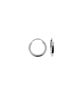 PENDIENTE CRIOLLA ORO BLANCO 18 KTES 1.4