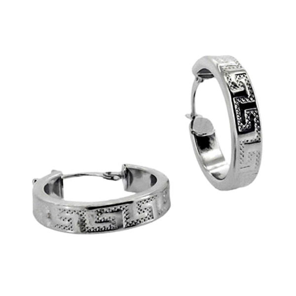 PENDIENTES AROS ORO BLANCO 1ª LEY 4X18