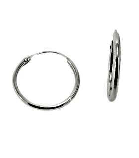 PENDIENTE CRIOLLA ORO BLANCO 18 KTES. 1