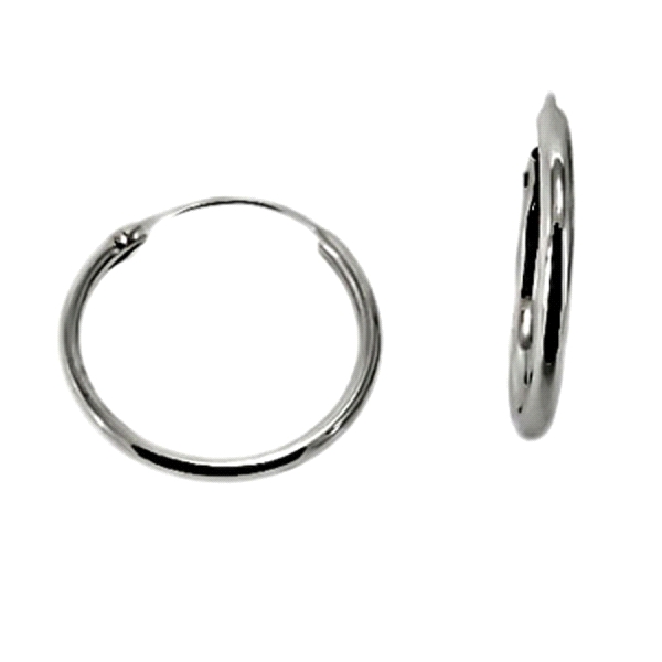 PENDIENTE CRIOLLA ORO BLANCO 18 KTES. 1