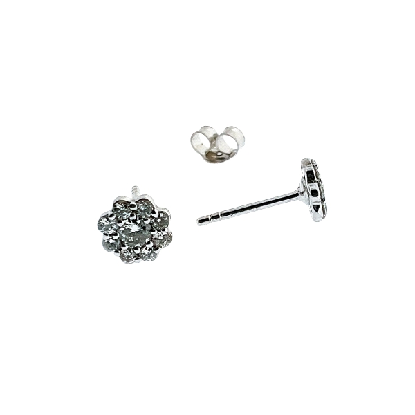 PENDIENTES BRILLANTES ORO B. PRIMERA LEY