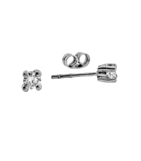 PENDIENTE ORO 18 KTES. 0,22 CT. PRESION