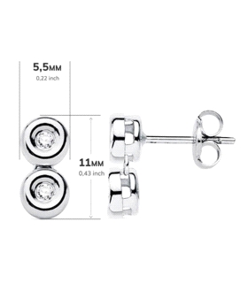 PENDIENTES BRILLANTES ORO PRIMERA LEY