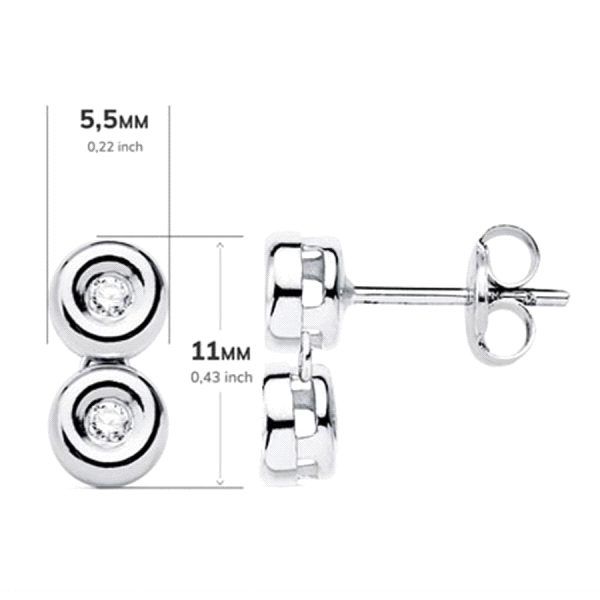 PENDIENTES BRILLANTES ORO PRIMERA LEY
