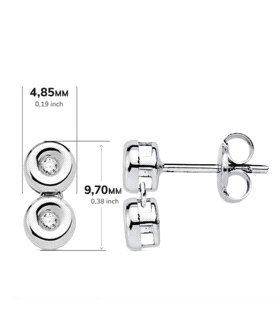 PENDIENTES BRILLANTES ORO PRIMERA LEY