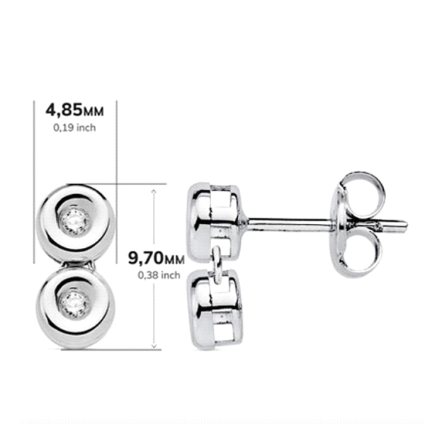 PENDIENTES BRILLANTES ORO PRIMERA LEY