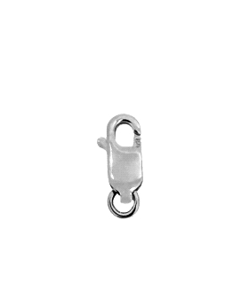 MOSQUETON ORO BLANCO 1ª LEY 10X3.70