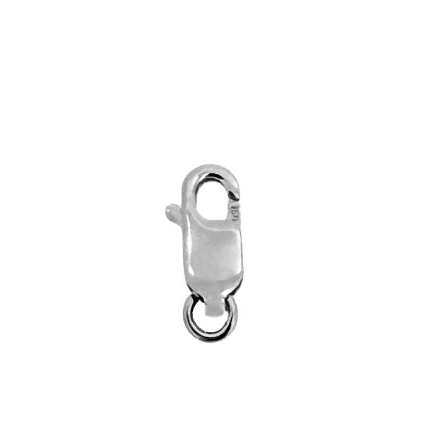 MOSQUETON ORO BLANCO 1ª LEY 10X3.70
