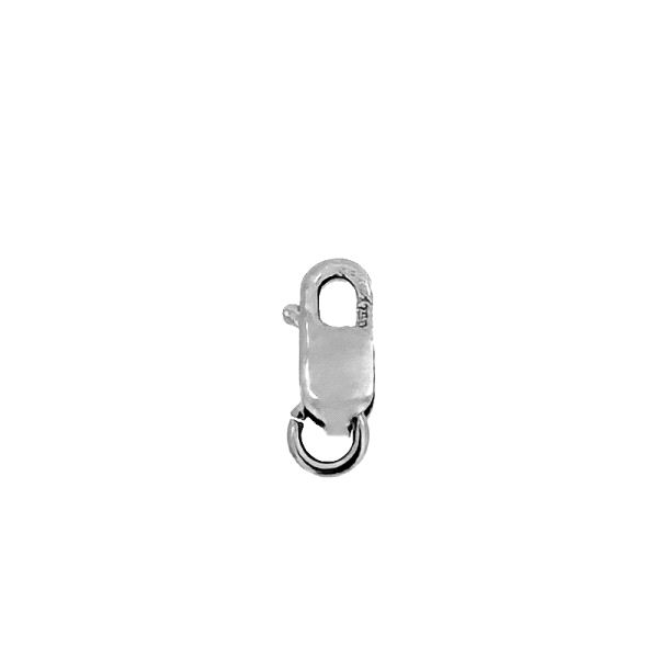 MOSQUETON ORO BLANCO 18 KTES. CON ASA