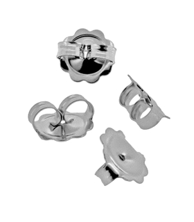 PRESIONES ORO BLANCO 18 KTES. 10 MM. PAR