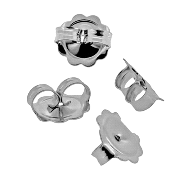 PRESIONES ORO BLANCO 18 KTES. 10 MM. PAR