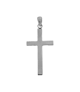 COLGANTE CRUZ SIN CRISTO BRILLO ORO BLAN