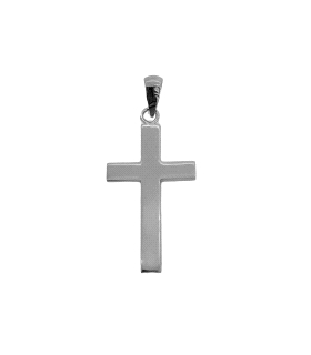 COLGANTE CRUZ SIN CRISTO BRILLO ORO BLAN