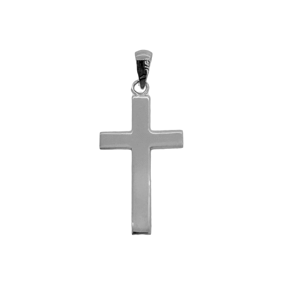 COLGANTE CRUZ SIN CRISTO BRILLO ORO BLAN