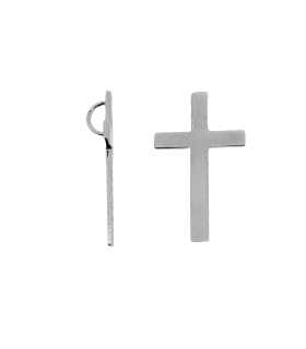 CRUZ SIN CRISTO ORO BLANCO 1ª LEY 19X11
