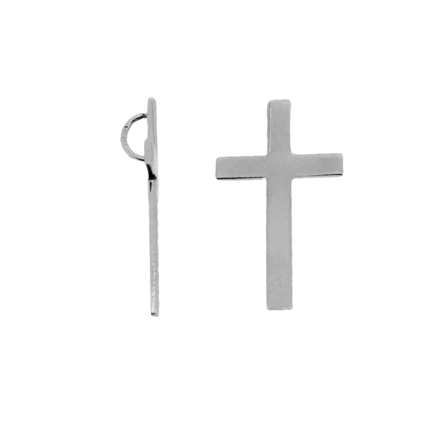 CRUZ SIN CRISTO ORO BLANCO 1ª LEY 19X11