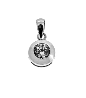 COLGANTE CHATON ORO BLANCO 18 KTES. 7.50