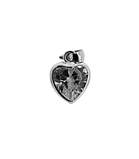 COLGANTE CORAZON ORO BLANCO 18 KTES.