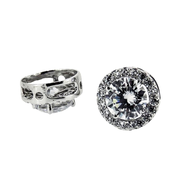 COLGANTE ZIRCONITA SIN A ORO BLANCO 1 LEY