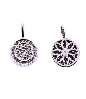 COLGANTE MUJER ORO BLANCO 18 KTES. 11 MM