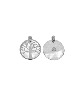 COLGANTE ARBOL VIDA NACAR ORO B. 18 KTES