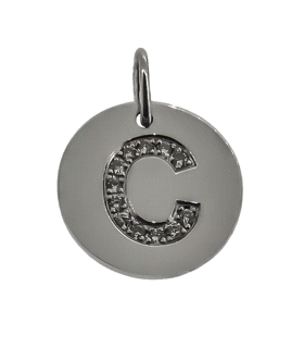 COLGANTE BRILLANTES ORO BLANCO 1ª LEY C