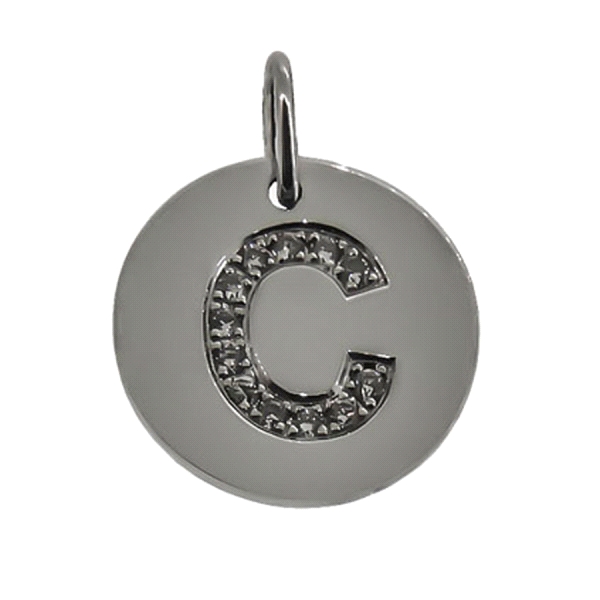COLGANTE BRILLANTES ORO BLANCO 1ª LEY C
