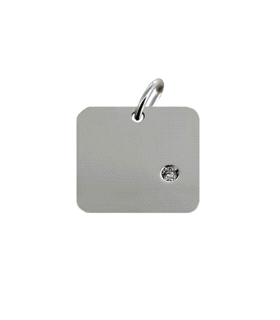 COLGANTE DIAMANTE ORO BLANCO 1ª LEY 0,01