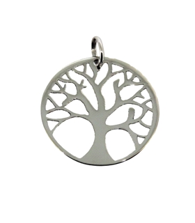 COLGANTE ARBOL VIDA ORO BLANCO 1ª LEY 20