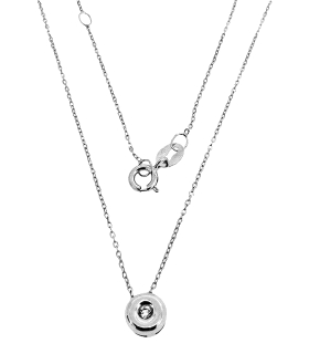 COLLAR BRILLANTE ORO B. 18 KTES. 0.02CT