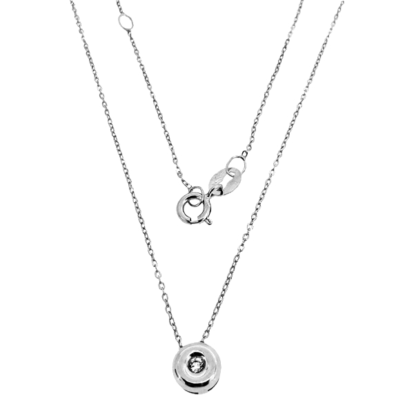 COLLAR BRILLANTE ORO B. 18 KTES. 0.02CT