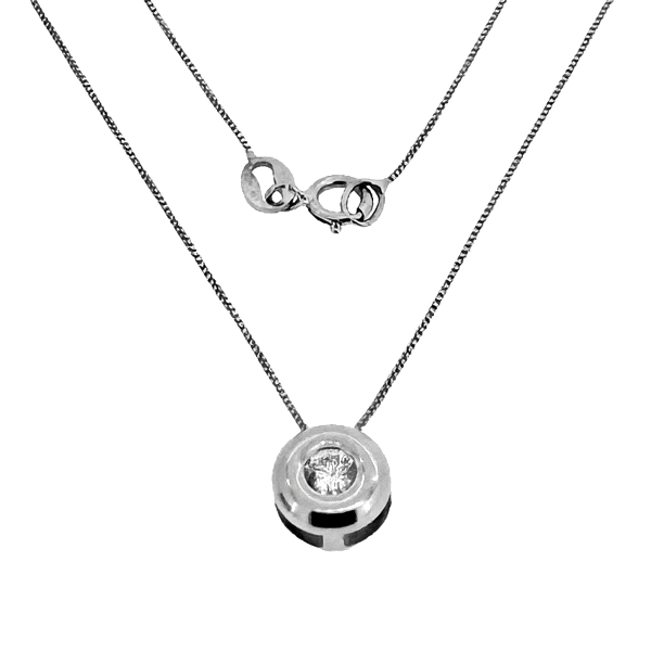 COLLAR BRILLANTE ORO 18 KTES. 0.11 CT.