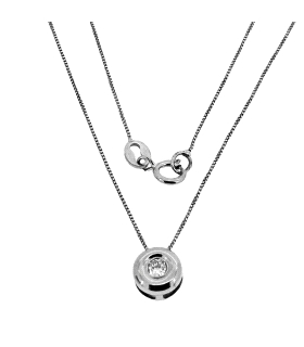 COLLAR BRILLANTE ORO 18 KTES. 0.075 CT.