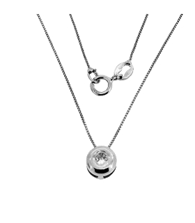 COLLAR BRILLANTE ORO 18 KTES. 0.06 CT.