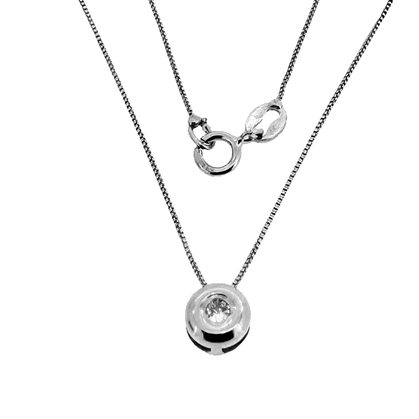 COLLAR BRILLANTE ORO 18 KTES. 0.06 CT.