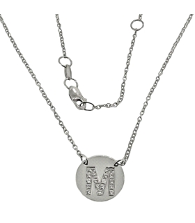 GARGANTILLA DIAMANTE ORO BLANCO 1ª LEY