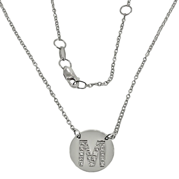 GARGANTILLA DIAMANTE ORO BLANCO 1ª LEY