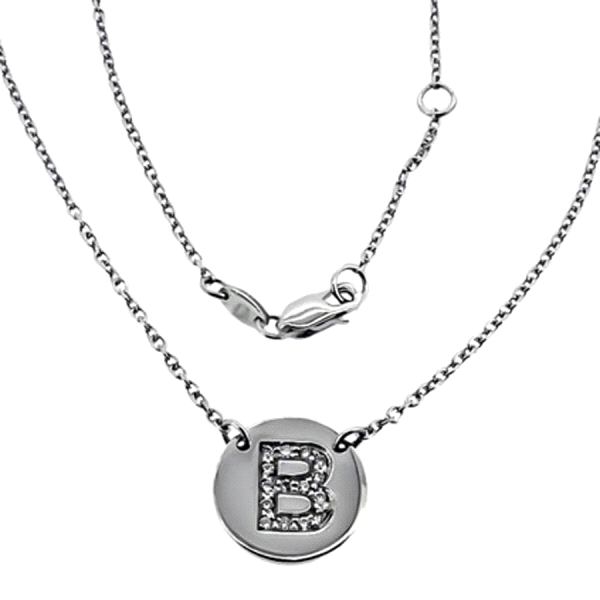 GARGANTILLA DIAMANTE B ORO BLANCO 1ª LEY