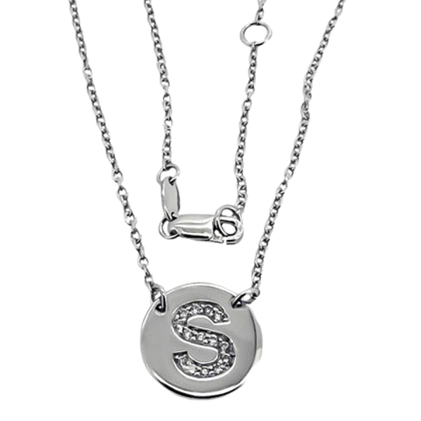 GARGANTILLA DIAMANTE S ORO BLANCO 1ª LEY