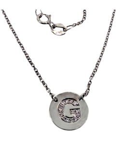 GARGANTILLA LETRA G ORO BLANCO 1ª LEY