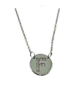 GARGANTILLA DIAMANTE F ORO BLANCO 1ª LEY