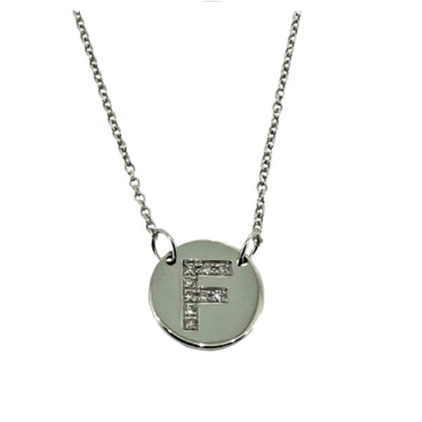 GARGANTILLA DIAMANTE F ORO BLANCO 1ª LEY