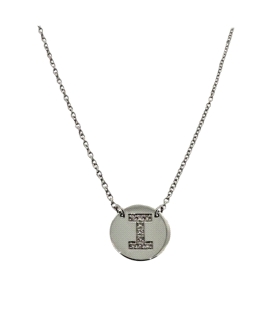 GARGANTILLA DIAMANTE I ORO BLANCO 1ª LEY