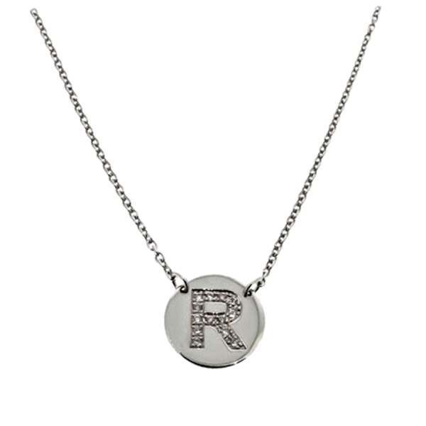 GARGANTILLA DIAMANTE R ORO BLANCO 1ª LEY
