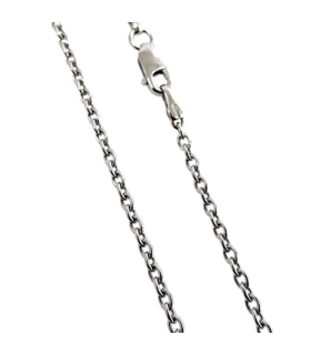 COLLAR ROLO ORO BLANCO 18 KTES. 45 CM