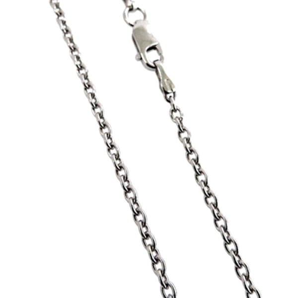 COLLAR ROLO ORO BLANCO 18 KTES. 45 CM