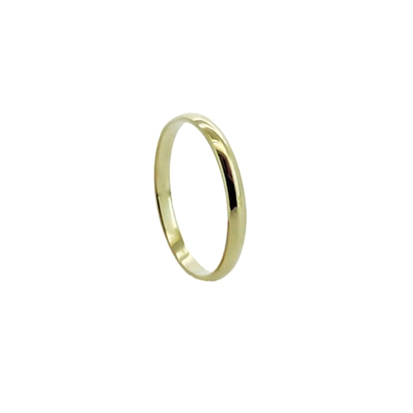 ALIANZA ORO 18 KTES. Nº  21 ANCHO 2 X 1